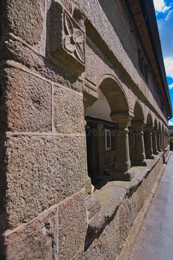 Μεσαιωνικά πτωχοκομεία Mortonhampstead Devon στοκ εικόνα Μεσαιωνικά πτωχοκομεία Mortonhampstead Devon στοκ εικόνα
