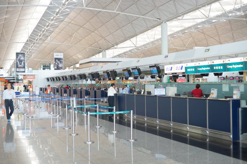 Μετρητές εισόδου στο διεθνή αερολιμένα Χονγκ Κονγκ
