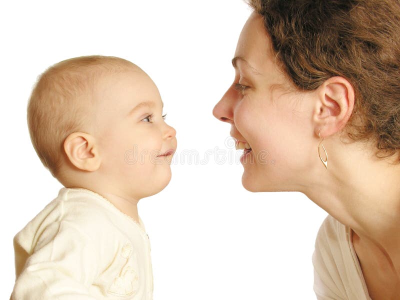 Mother with baby isolated 3. Mother with baby isolated 3