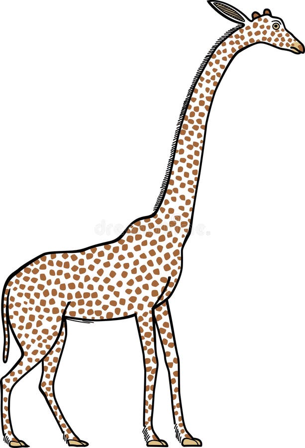 Μια εικόνα giraffe χρωμάτισε σε μια αρχαία αιγυπτιακή τοιχογραφία απεικόνιση αποθεμάτων Μια εικόνα giraffe χρωμάτισε σε μια αρχαία αιγυπτιακή τοιχογραφία απεικόνιση αποθεμάτων