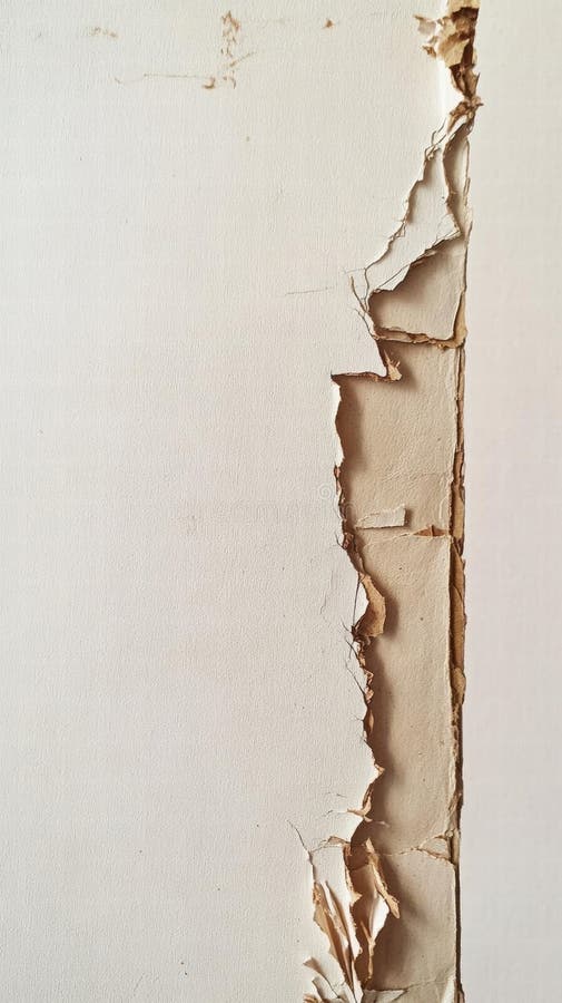 Μια ματιά στο χρόνο η ομορφιά της διάσπασης σε ένα κομμένο κομμάτι χαρτόνι απεικόνιση αποθεμάτων