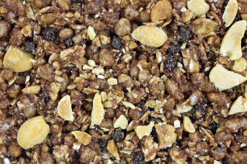 Στενός φραγμός granola φυστικιών μελιού κακάου άποψης στοκ φωτογραφία με δικαίωμα ελεύθερης χρήσης