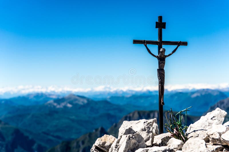 Μικρό crucifix σιδήρου στοκ φωτογραφίες με δικαίωμα ελεύθερης χρήσης