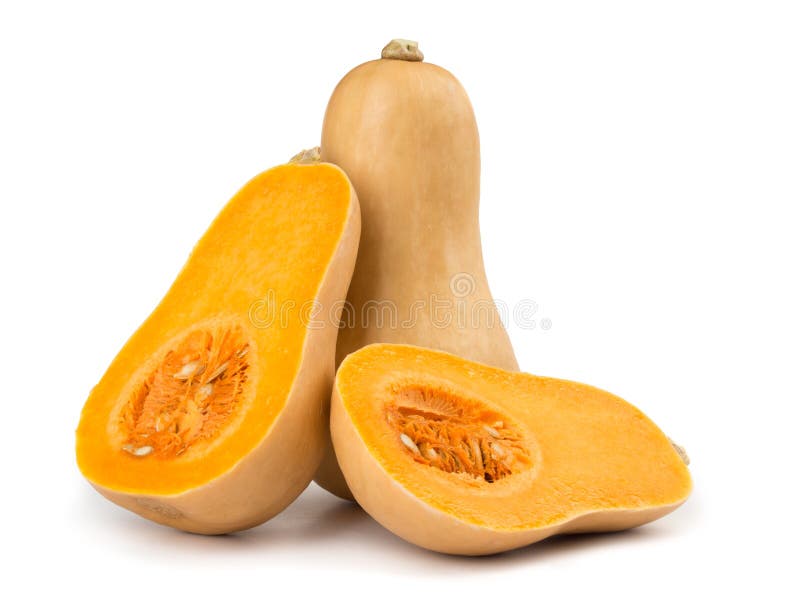 Μισή κολοκύνθη Butternut στοκ εικόνα με δικαίωμα ελεύθερης χρήσης