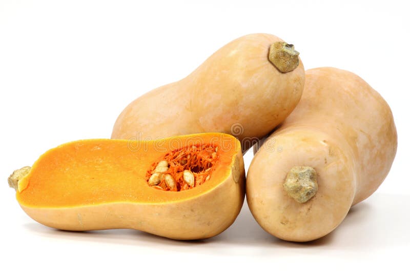 Μισή κολοκύνθη Butternut στοκ φωτογραφίες