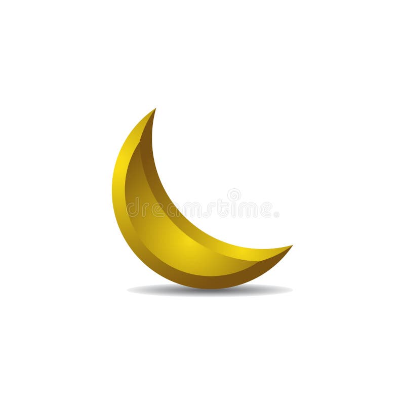 Half moon vector icon logo. vector template ready for use. Half moon vector icon logo. vector template ready for use