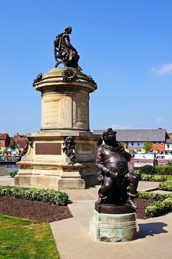 Μνημείο Gower, stratford-επάνω-Avon στοκ φωτογραφία