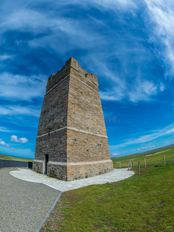 Μνημείο Kitchener, Orkney στοκ εικόνα με δικαίωμα ελεύθερης χρήσης
