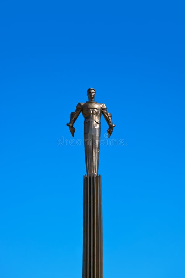 Μνημείο της Yuri Gagarin - Μόσχα Ρωσία στοκ εικόνα