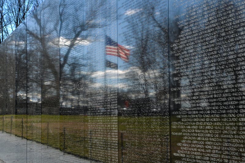 Μνημείο του Βιετνάμ στο Washington DC στοκ εικόνες με δικαίωμα ελεύθερης χρήσης