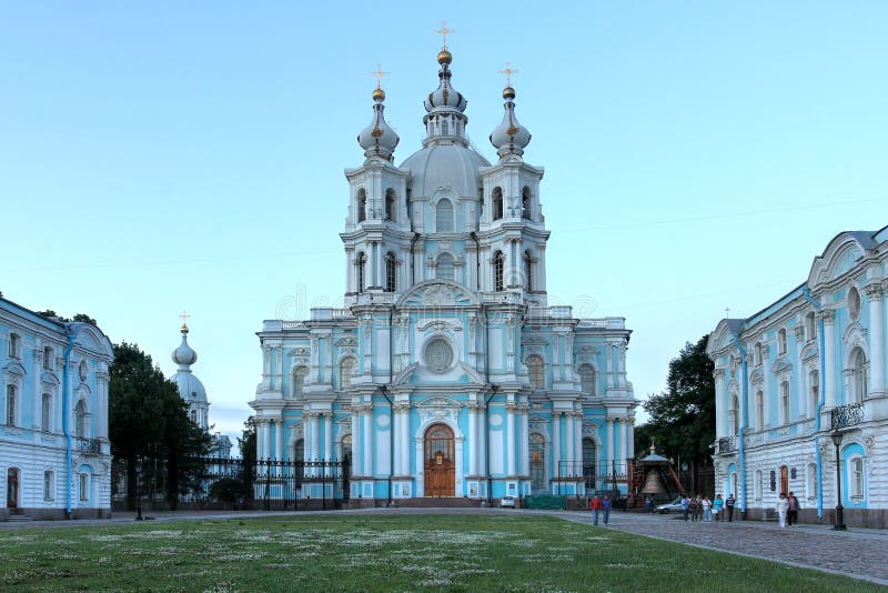 Μονή Smolny, Άγιος Πετρούπολη, Ρωσία στοκ φωτογραφία με δικαίωμα ελεύθερης χρήσης