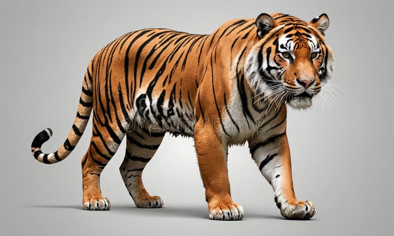 μοντέλο τίγρης 3d ανά ελεύθερη απεικόνιση δικαιώματος