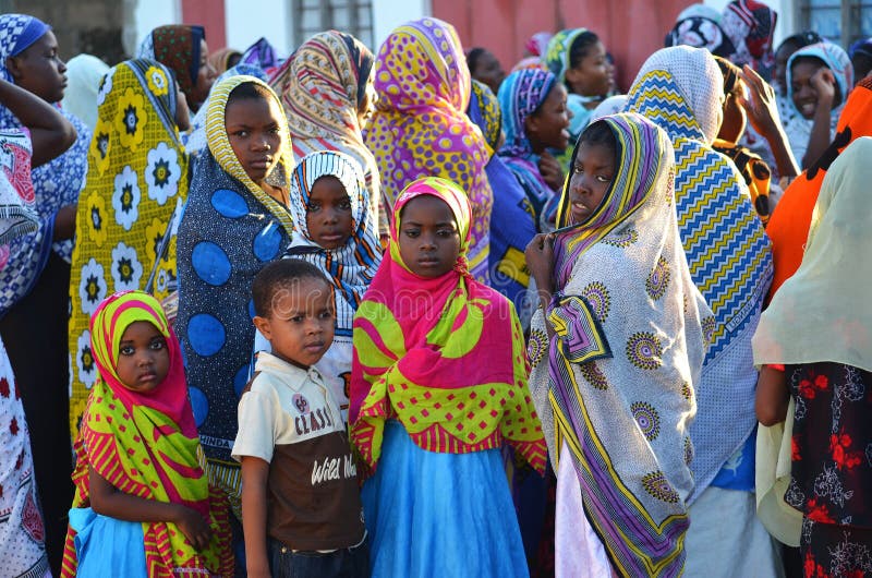 Μουσουλμανικά γυναίκες και παιδιά, Zanzibar