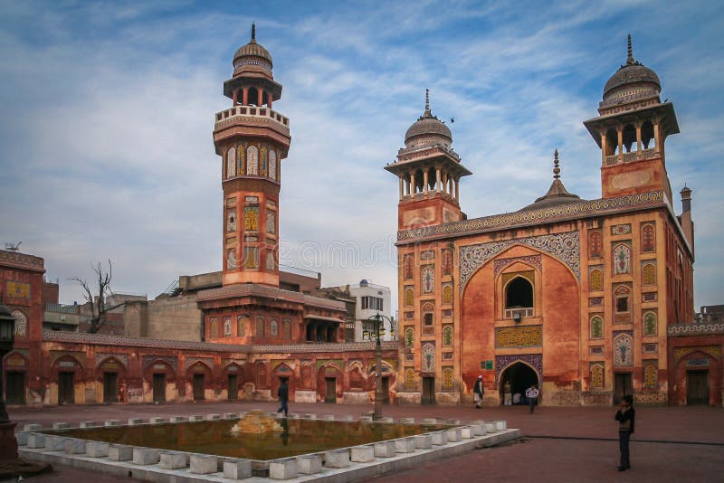 Μουσουλμανικό τέμενος Lahore, Πακιστάν Khan Wazir στοκ φωτογραφίες Μουσουλμανικό τέμενος Lahore, Πακιστάν Khan Wazir στοκ φωτογραφίες