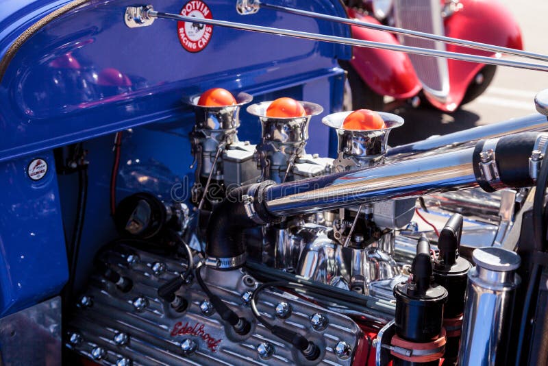 Μπλε 1929 Ford α-V8 μετατρέψιμη στοκ φωτογραφίες Μπλε 1929 Ford α-V8 μετατρέψιμη στοκ φωτογραφίες