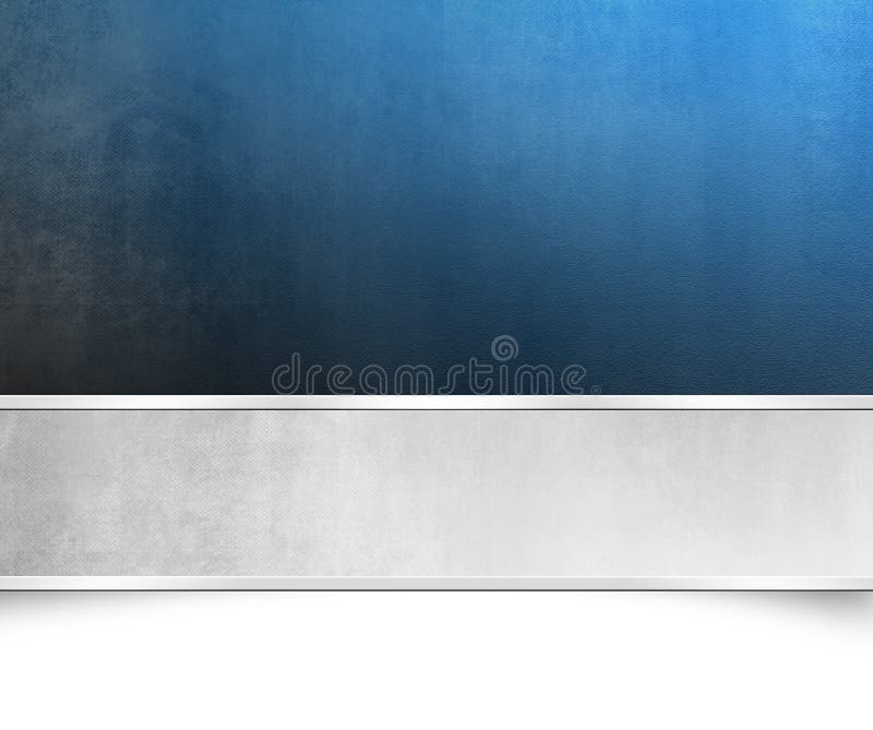 Μπλε σύσταση υποβάθρου με το ασημένιο έμβλημα - πρότυπο Χριστουγέννων ελεύθερη απεικόνιση δικαιώματος