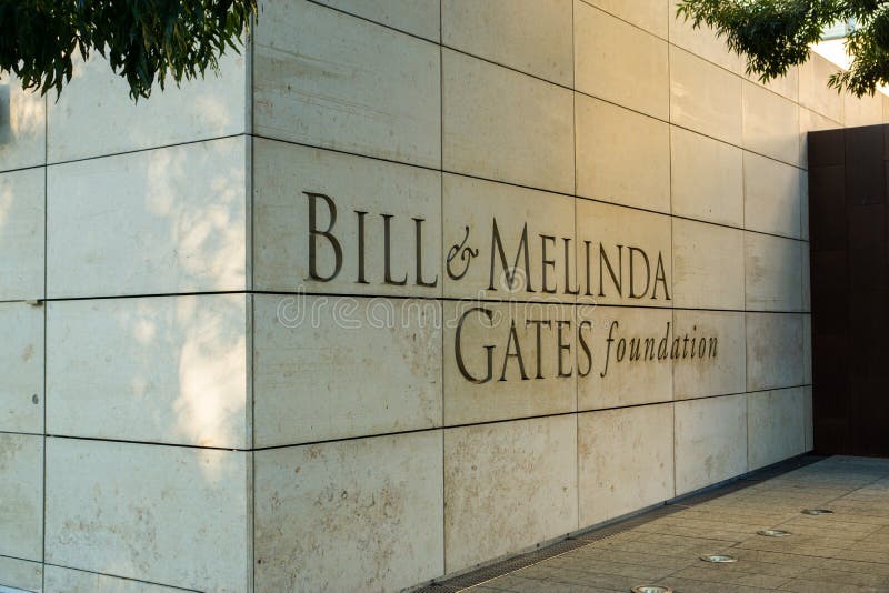 Μπιλ και ίδρυμα της Melinda Gates στοκ φωτογραφίες