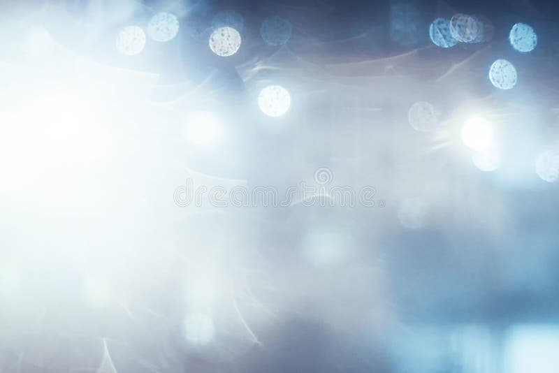 Μπλε bokeh και ελαφρύ αφηρημένο υπόβαθρο στοκ εικόνες