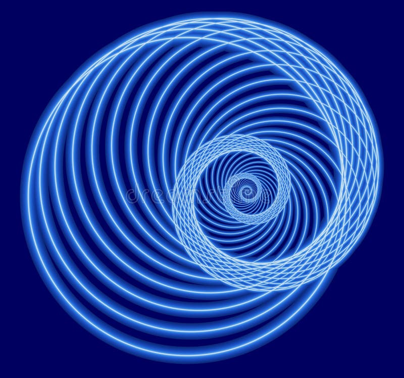 μπλε fractal σπείρα απεικόνιση αποθεμάτων μπλε fractal σπείρα απεικόνιση αποθεμάτων