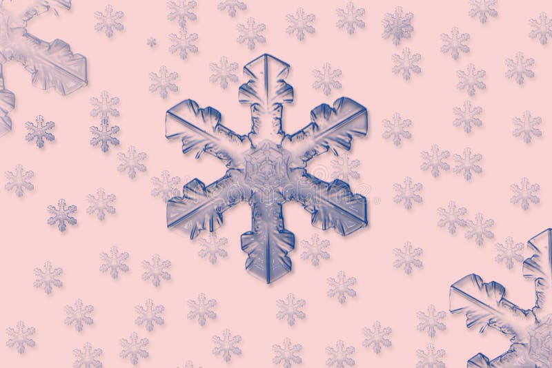 μπλε snowflakes διανυσματική απεικόνιση
