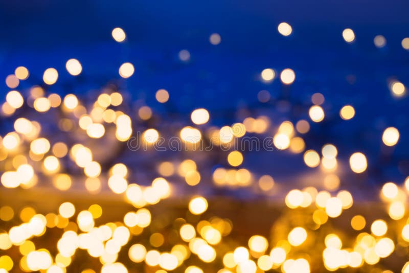 Μπλε και χρυσό αφηρημένο υπόβαθρο bokeh στοκ φωτογραφία με δικαίωμα ελεύθερης χρήσης
