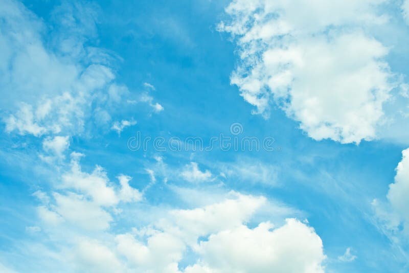 Blue cloudy sky with clouds unusual shapes. Blue cloudy sky with clouds unusual shapes.