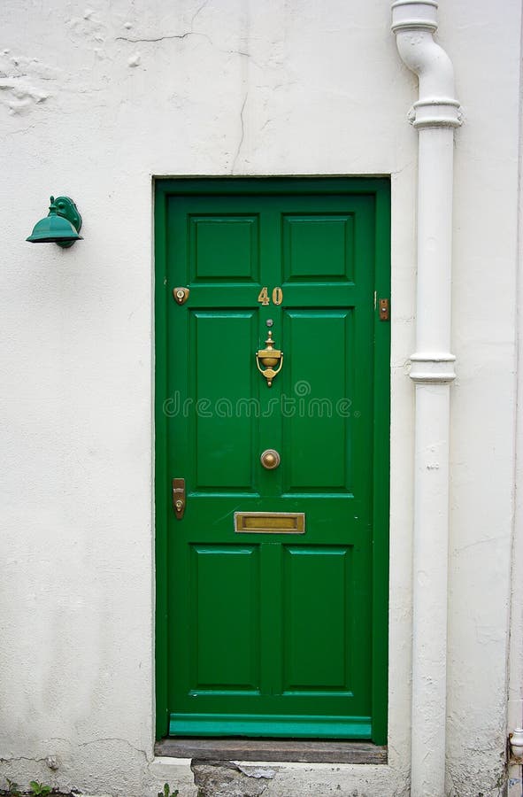 Green front door - the picture was taken in London. Green front door - the picture was taken in London.