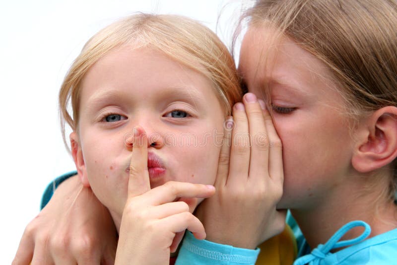 One girl giving the other an earful. One girl giving the other an earful