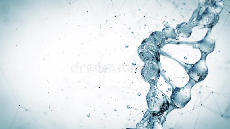 Μόριο DNA στην τρισδιάστατη απεικόνιση νερού HD