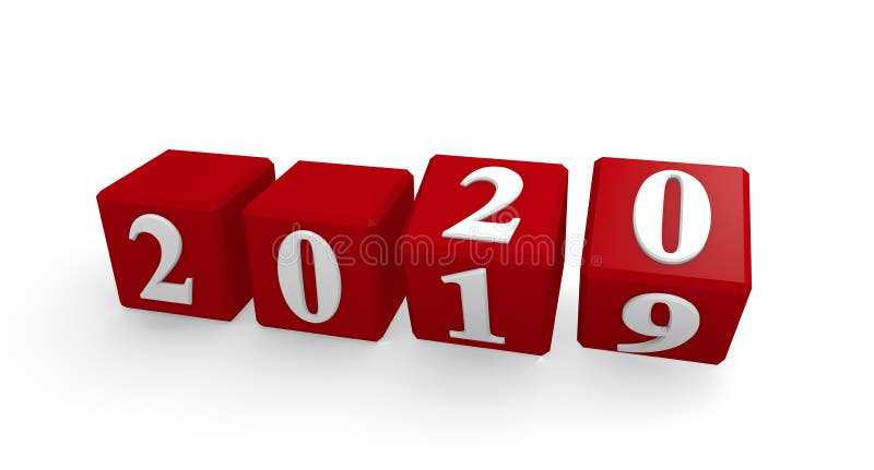 Νέα τρισδιάστατη εικόνα έννοιας έτους 2020 σε ένα άσπρο υπόβαθρο διανυσματική απεικόνιση Νέα τρισδιάστατη εικόνα έννοιας έτους 2020 σε ένα άσπρο υπόβαθρο διανυσματική απεικόνιση