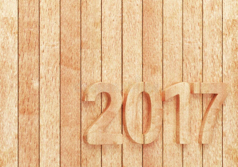 2017 νέα ψηφία έτους στις ξύλινες σανίδες απεικόνιση αποθεμάτων 2017 νέα ψηφία έτους στις ξύλινες σανίδες απεικόνιση αποθεμάτων