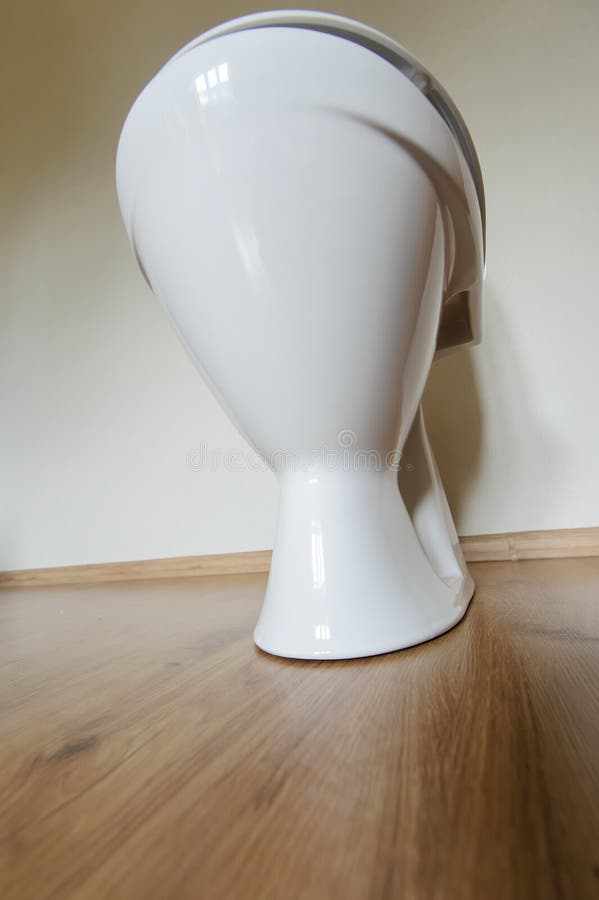 New ceramic toilet bowl indoors, wide angle, background, bath, bathroom, clean, closet, comfortable, design, domestic, equipment, facilities, floor, home, house, household, hygiene, interior, lavatory, lid, modern, object, one, porcelain, restroom, sanitary, seat, single, tank, tidy, utilities, view, washroom, wc, white. New ceramic toilet bowl indoors, wide angle, background, bath, bathroom, clean, closet, comfortable, design, domestic, equipment, facilities, floor, home, house, household, hygiene, interior, lavatory, lid, modern, object, one, porcelain, restroom, sanitary, seat, single, tank, tidy, utilities, view, washroom, wc, white