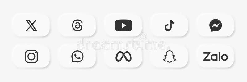νήμα twitter youtube tiktok messenger instagram meta zalo snapchat whatsup social media mesmeskaudio βίντεο. νήμα twitter youtube tiktok messenger instagram meta zalo snapchat whatp social media messen βίντεο, εικονοστοιχεία διαδικτυακών υπηρεσιών δικτύωσης. kyiv ukr sep 13 2023