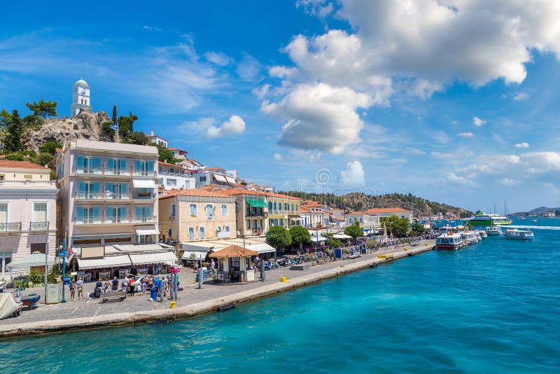 νήσος πόρο στοκ φωτογραφία