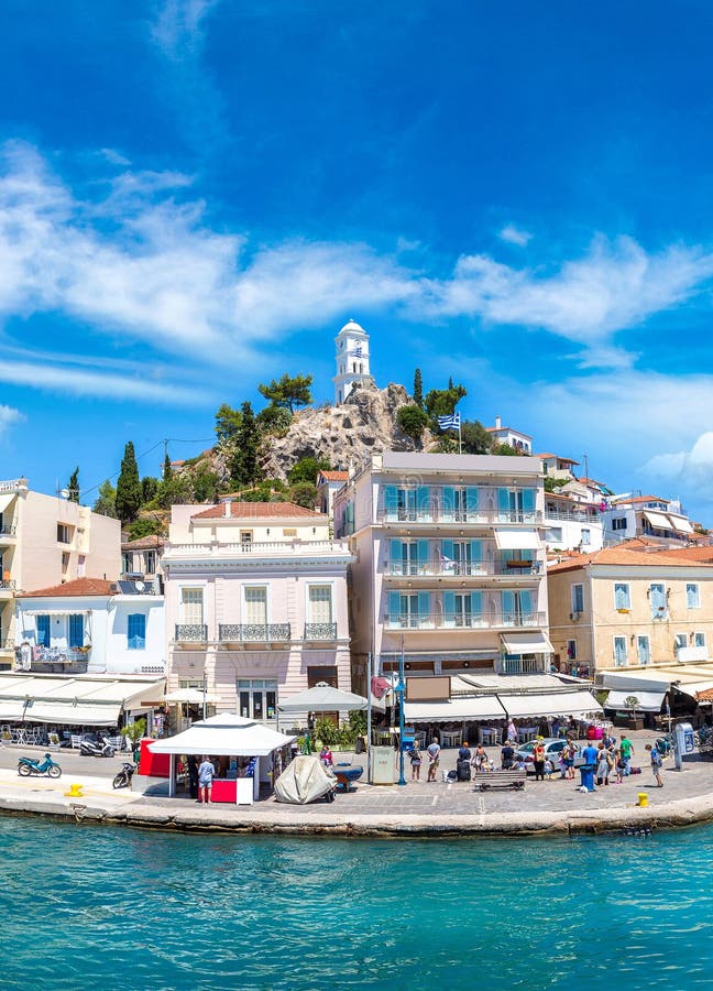 νήσος πόρο στοκ φωτογραφία
