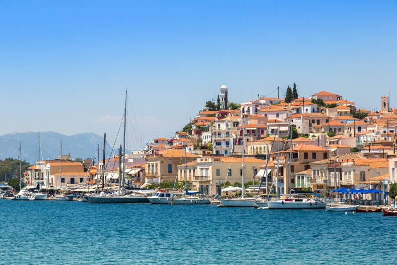 νήσος πόρο στοκ φωτογραφία