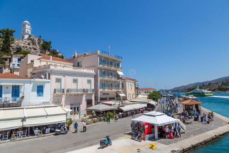 νήσος πόρο στοκ φωτογραφίες