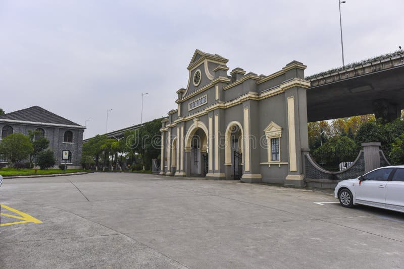 Ναντζίνγκ 1865 βιομηχανικό πάρκο ένα σκηνή στοκ εικόνες