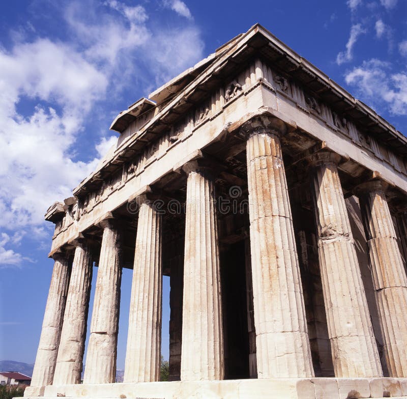 Ναός Hephaisteion, Ελλάδα, Αθήνα Αρχαία αγορά αθεϊσμού στοκ φωτογραφία με δικαίωμα ελεύθερης χρήσης