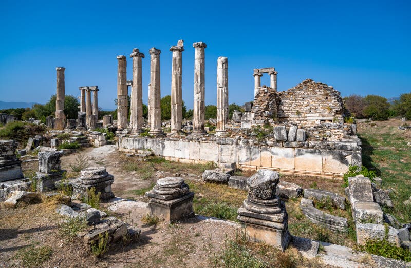 ναός αφροδίτης στην αρχαία πόλη αφροδισίας αϊντίν τουρκία στοκ φωτογραφία με δικαίωμα ελεύθερης χρήσης