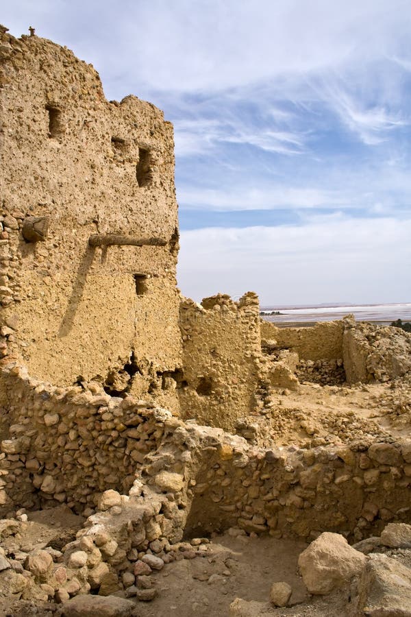 Temple of the Oracle near Aghurmi at Siwa oasis. Temple of the Oracle near Aghurmi at Siwa oasis