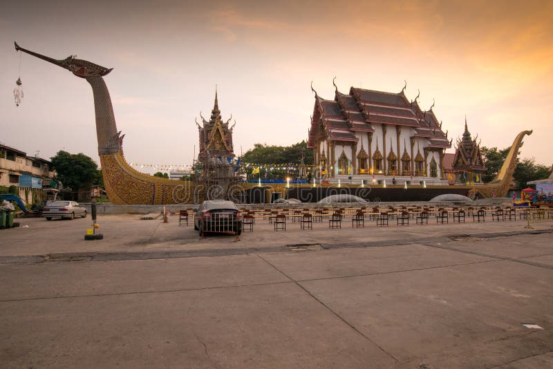 ΝΑΌΣ WAT CHA LOR, όμορφος ναός, NONTHABURI, Ταϊλάνδη στοκ φωτογραφία με δικαίωμα ελεύθερης χρήσης