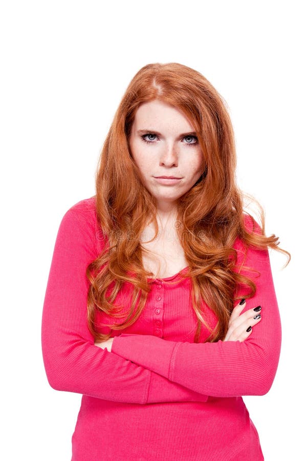 Νεολαίες που χαμογελούν τη redhead απομονωμένη πορτρέτο έκφραση γυναικών στοκ φωτογραφία Νεολαίες που χαμογελούν τη redhead απομονωμένη πορτρέτο έκφραση γυναικών στοκ φωτογραφία