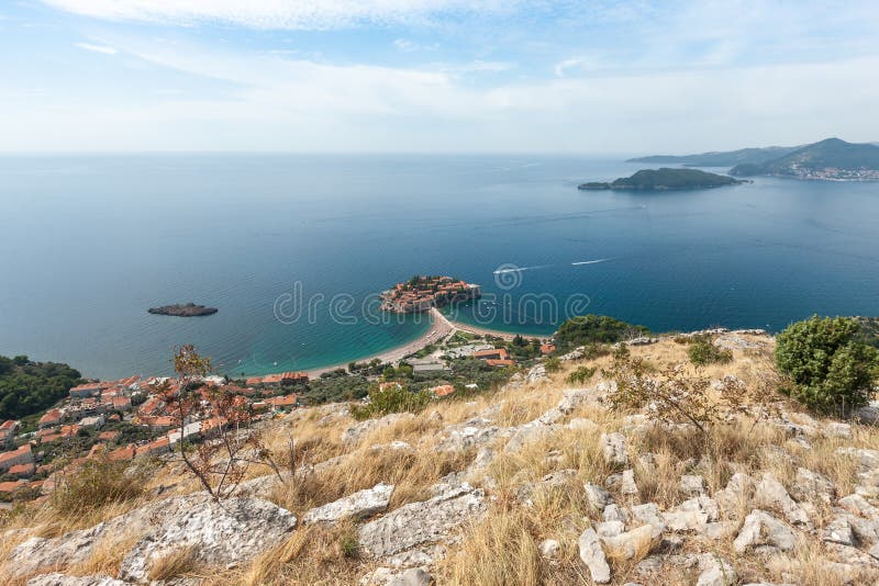 Νησί του ST Stephan στο Μαυροβούνιο