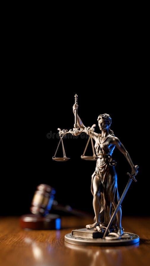 Νομική έννοια : Είναι η θεά της δικαιοσύνης και οι δικαστές σφυρίζουν σφυρί ως σύμβολο του νόμου και της τάξης στοκ φωτογραφίες με δικαίωμα ελεύθερης χρήσης