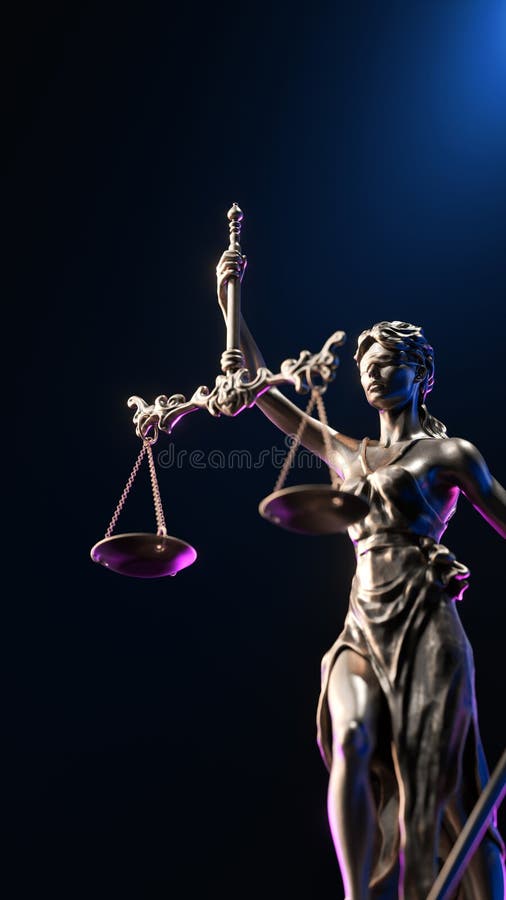 Νομική έννοια : Είναι Θεά της Δικαιοσύνης και του Δικαίου στοκ εικόνα