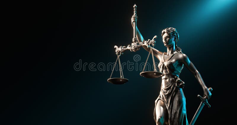 Νομική έννοια : Είναι Θεά της Δικαιοσύνης και του Δικαίου στοκ εικόνες
