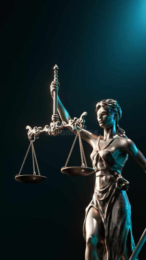 Νομική έννοια : Είναι Θεά της Δικαιοσύνης και του Δικαίου στοκ εικόνα με δικαίωμα ελεύθερης χρήσης