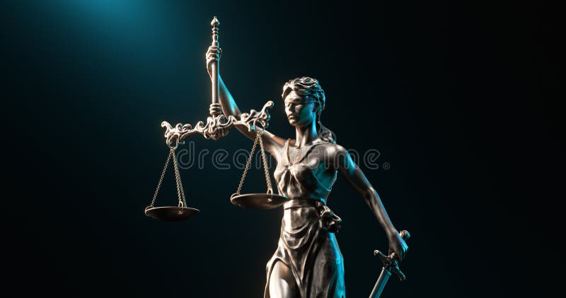 Νομική έννοια : Είναι Θεά της Δικαιοσύνης και του Δικαίου στοκ εικόνες