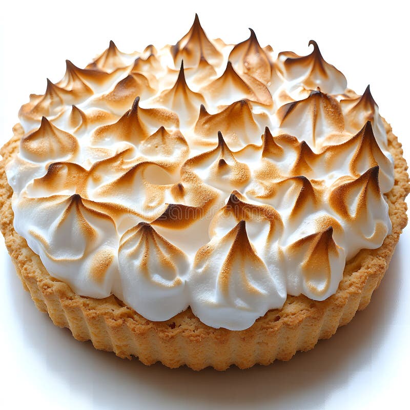 Νοστιμότατη πίτα μαρινγκέ με τοστ Meringue Peaks Γλυκό γλύκισμα ελεύθερη απεικόνιση δικαιώματος